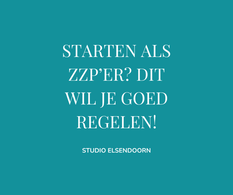 starten als zzp